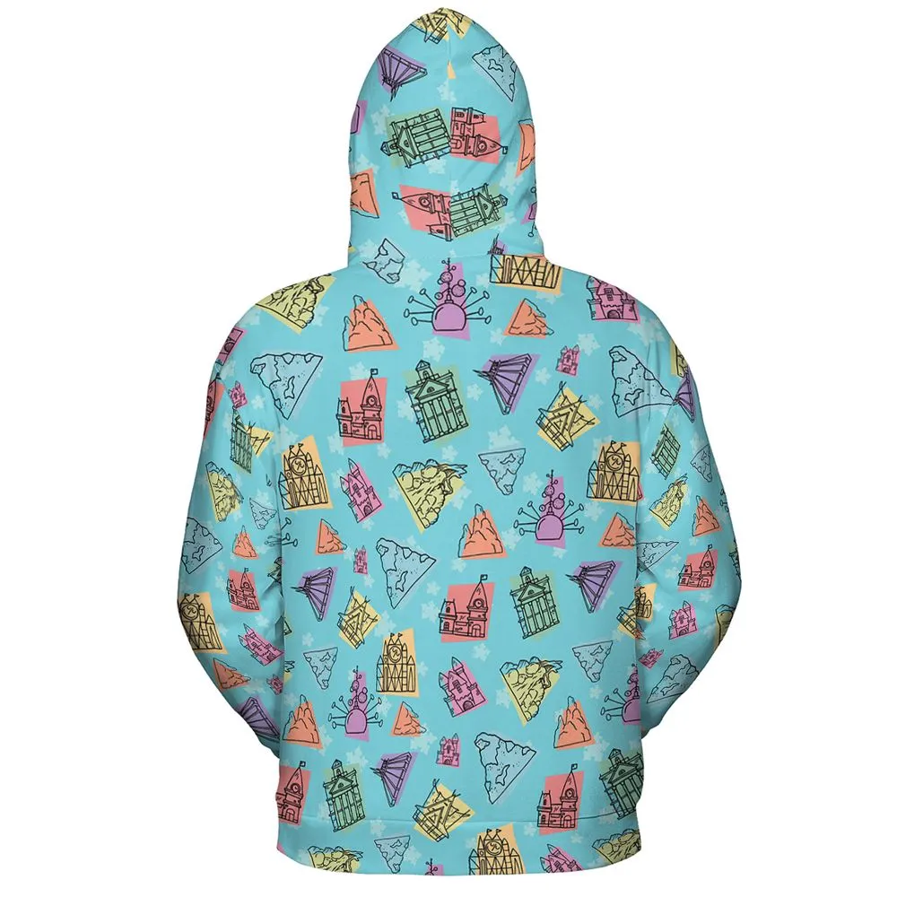 All-over Print Hoodie - SJ8AYNH1 -  - 4