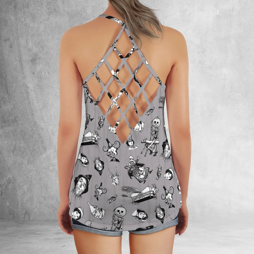 Criss Cross Tank Top - V6VSXVLS -  - 3
