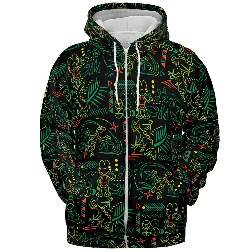 All-over Print Hoodie - DDTRB4K6 - Zip Hoodie - 3
