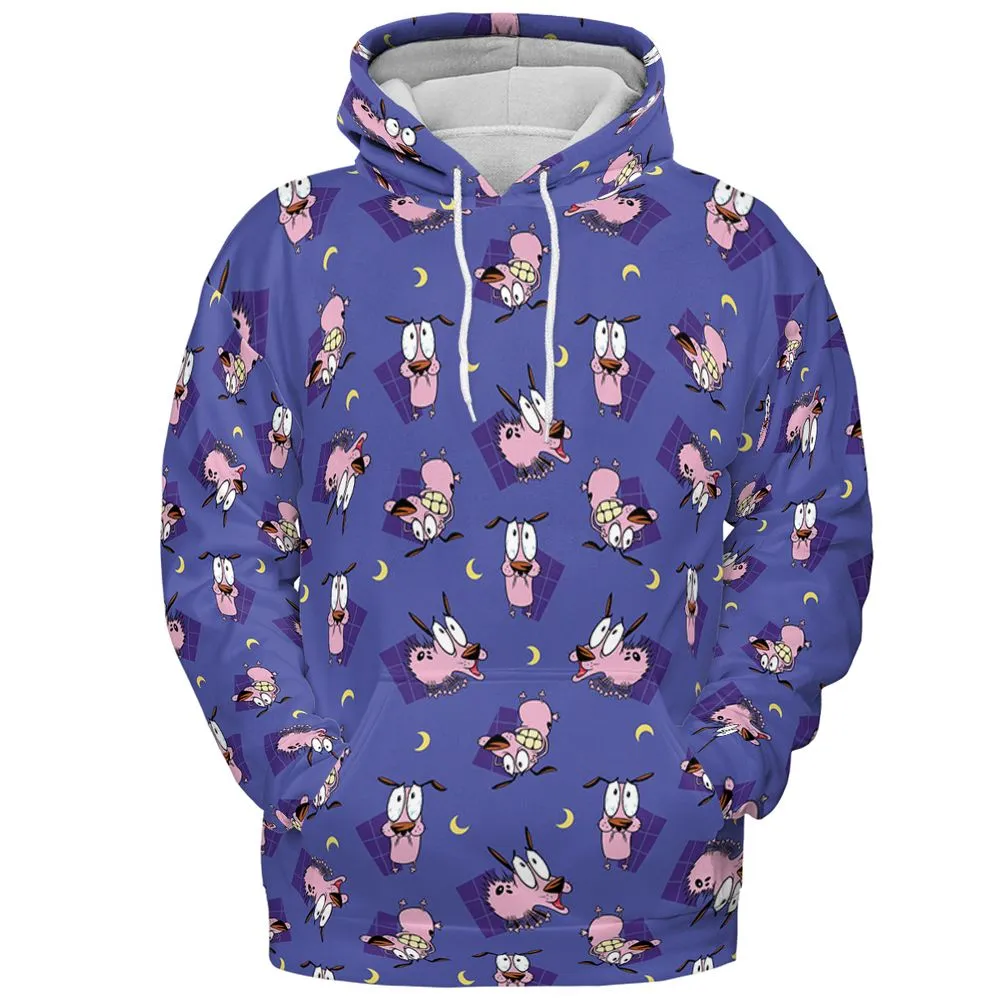 Dog Scary Moon - Pullover Hoodie - 2