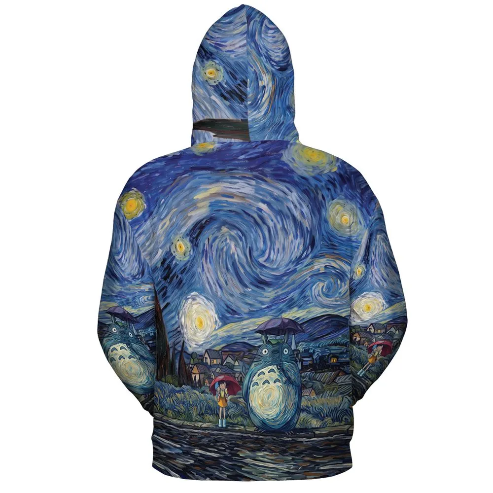 Starry Night with Totoro -  - 4