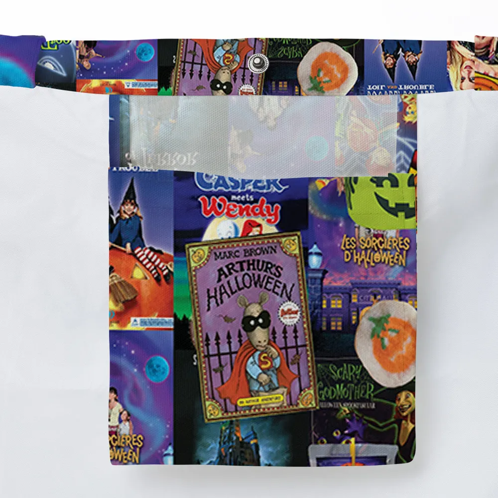Halloween Movie Collage Large Tote Bag - 3