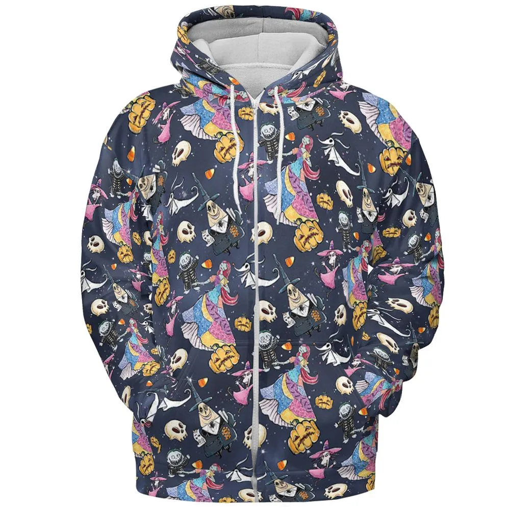 All-over Print Hoodie - KTUJ8ME9 - Zip Hoodie - 3