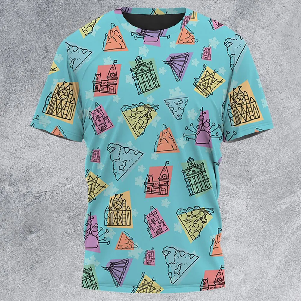 All-Over Print Unisex T-Shirt - 8721HWCA -  - 3