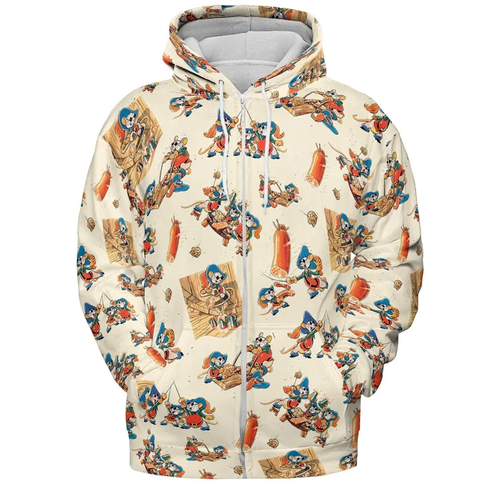 The Three Blind Mouseketeers - Zip Hoodie - 3