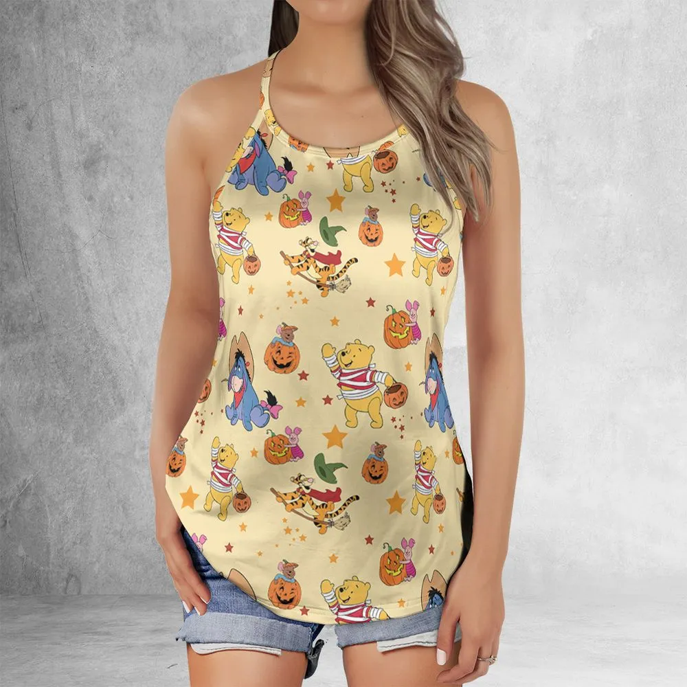 Criss Cross Tank Top - BFLWM66W -  - 2
