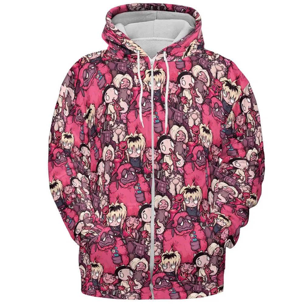 All-over Print Hoodie - 7DVWYSTM - Zip Hoodie - 3