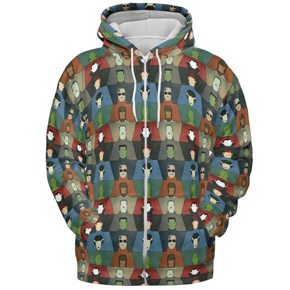 All-over Print Hoodie - GDF1LPKD - Zip Hoodie - 3
