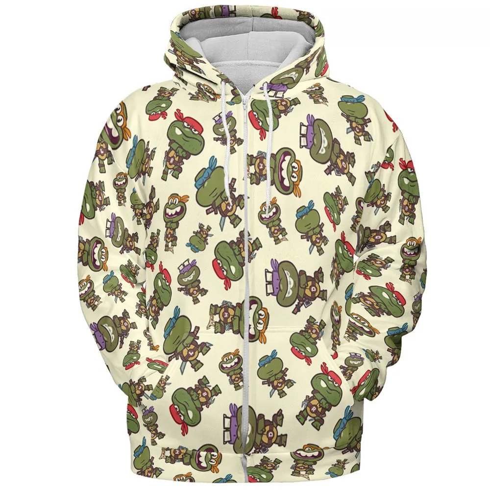 All-over Print Hoodie - 6HPXQWDM - Zip Hoodie - 3