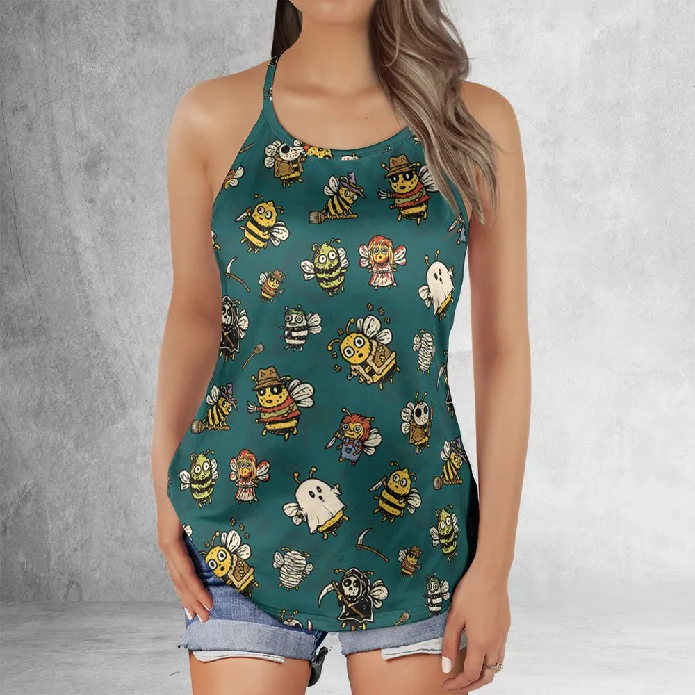 Criss Cross Tank Top - FF1UM6KQ -  - 2
