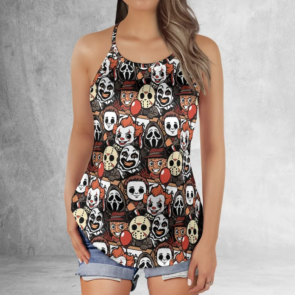 Criss Cross Tank Top - LRCNMBLA -  - 2