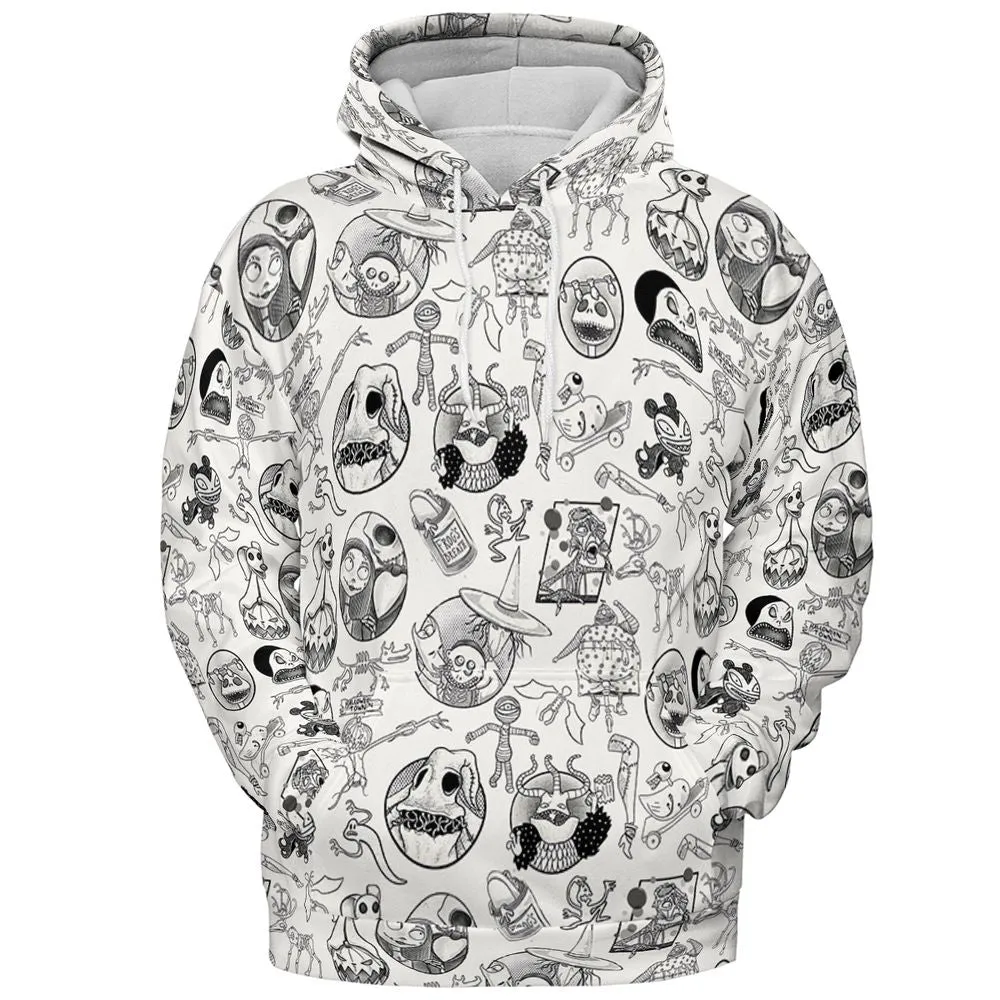 All-over Print Hoodie - Y8CX66SF - Pullover Hoodie - 2