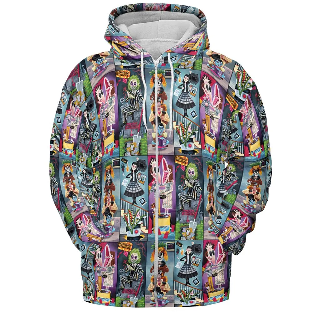 All-over Print Hoodie - 824GLT97 - Zip Hoodie - 3