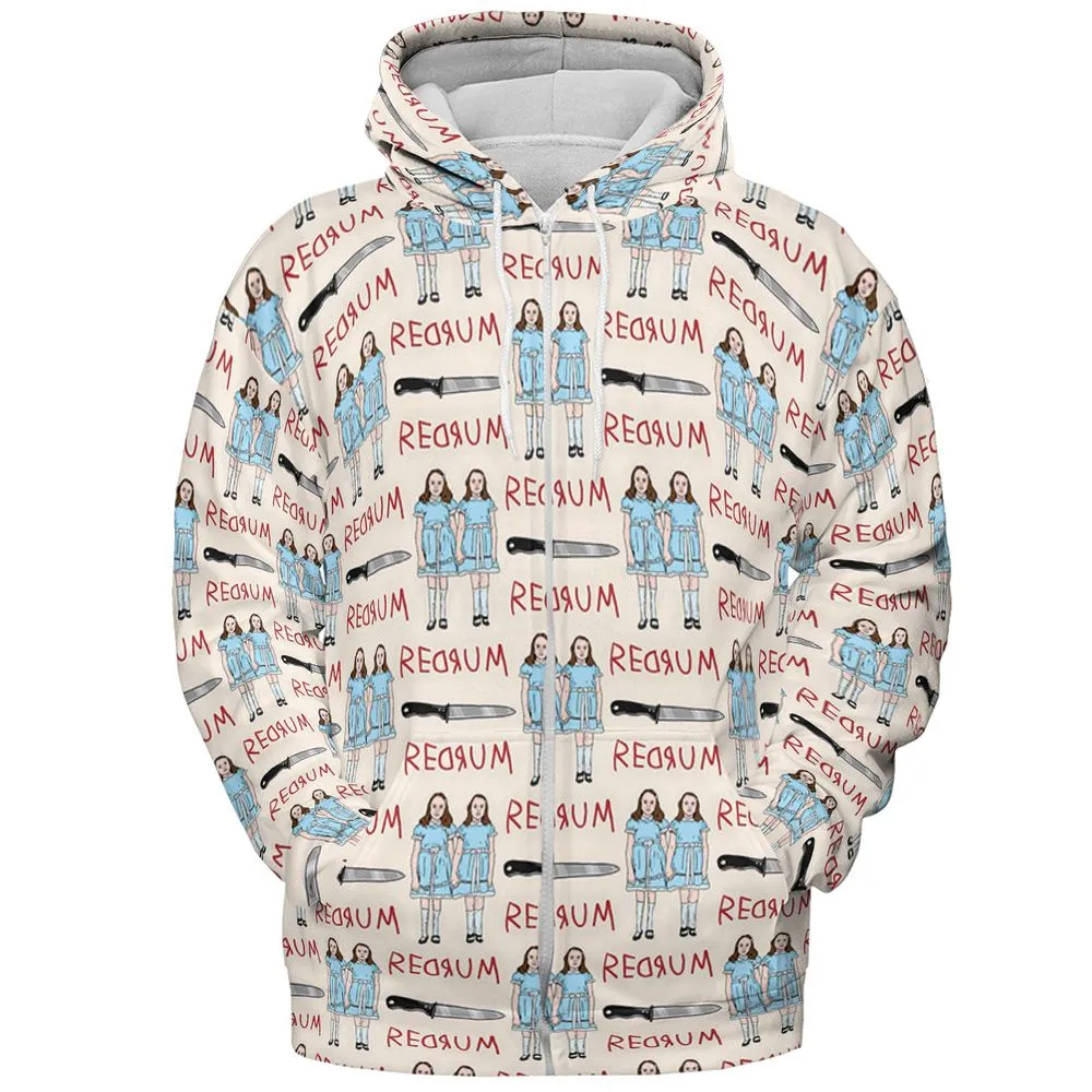 All-over Print Hoodie - F8TAVZEV - Zip Hoodie - 3
