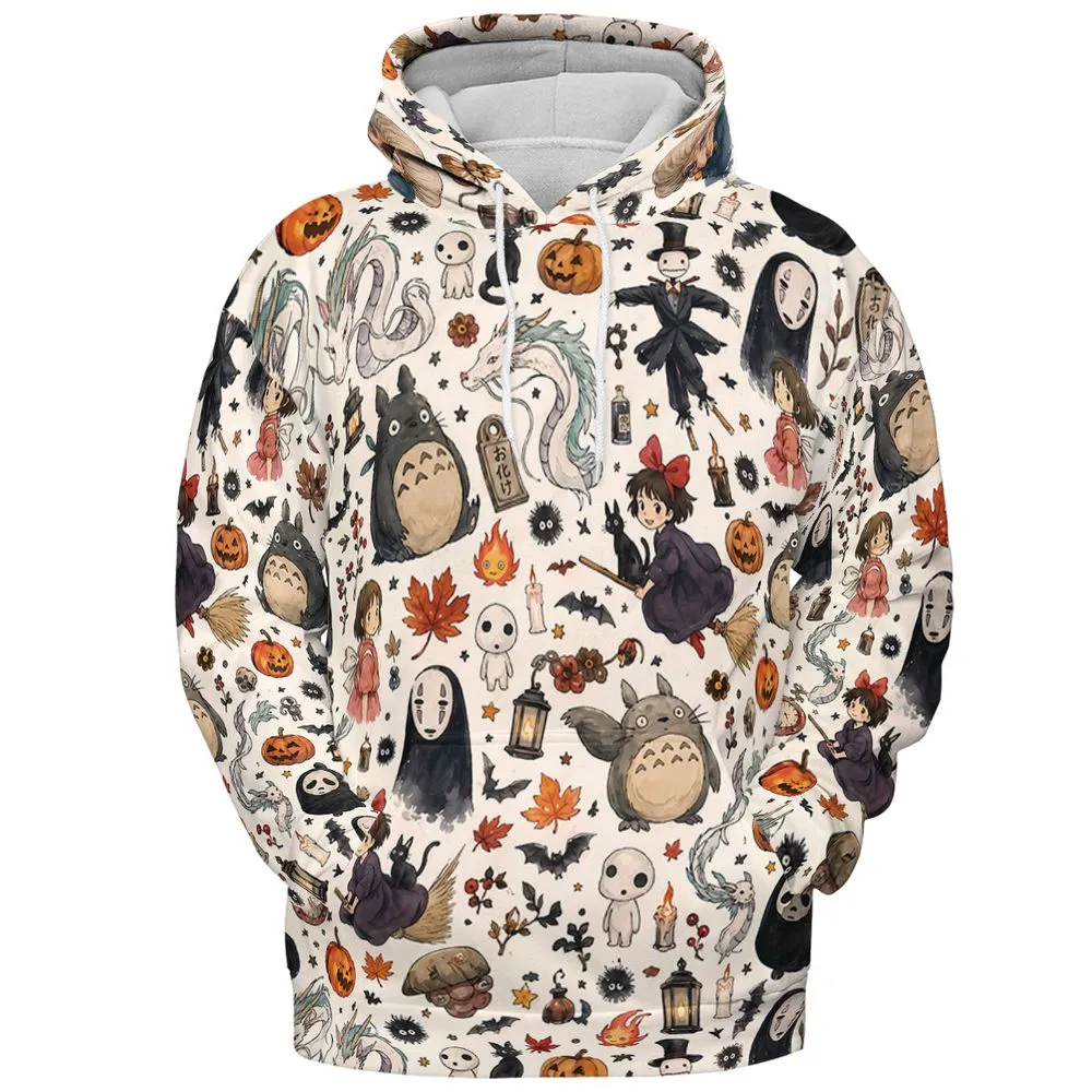 All-over Print Hoodie - X93H8A1F - Pullover Hoodie - 2
