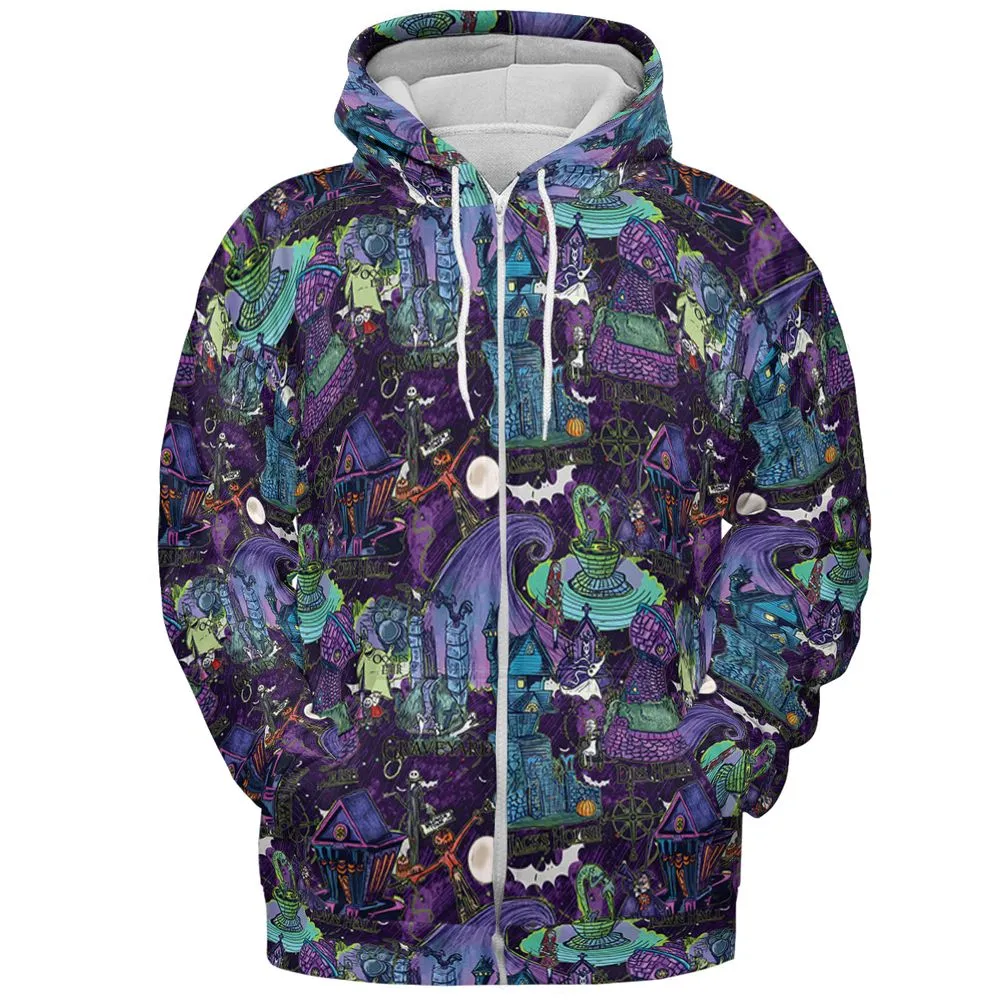 Nightmare Map - Zip Hoodie - 3