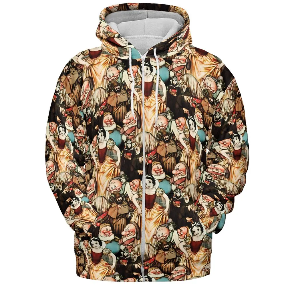 Snow White and the Seven Dwarfs - Zip Hoodie - 3
