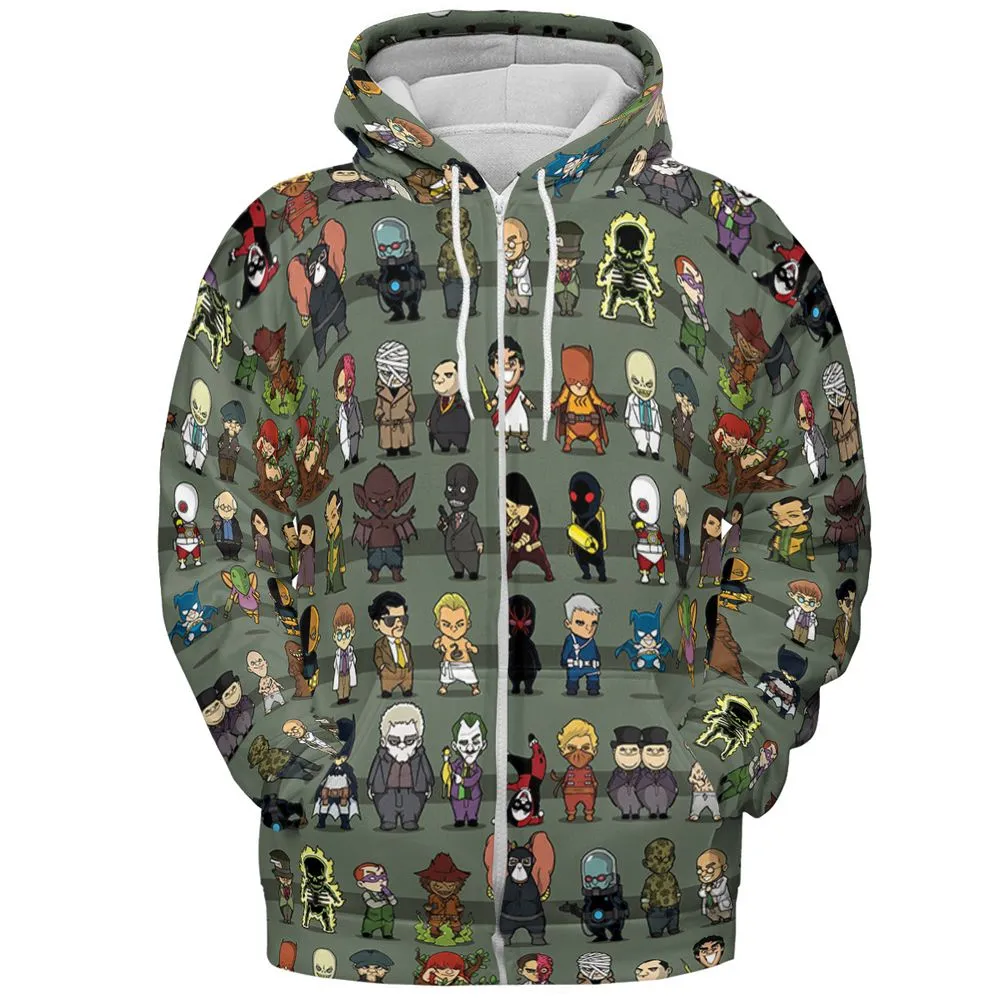 All-over Print Hoodie - 6R6A3HVJ - Zip Hoodie - 3