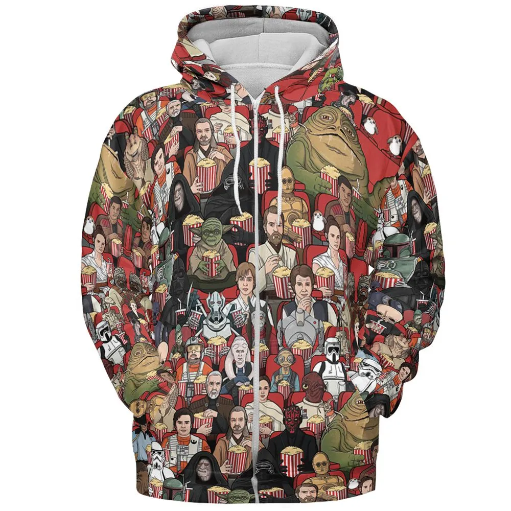 Galactic Movie Night - Zip Hoodie - 3