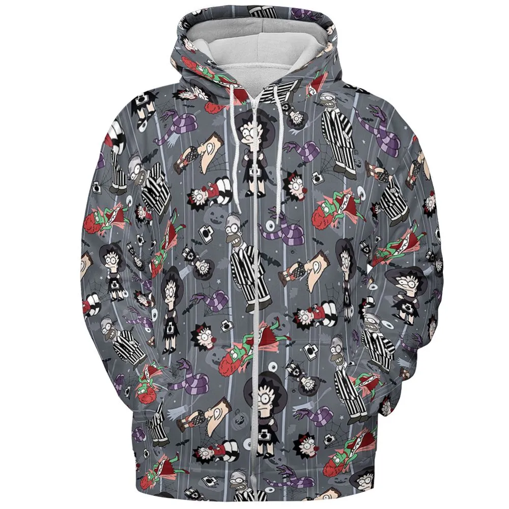 All-over Print Hoodie - T19YKVMA - Zip Hoodie - 3