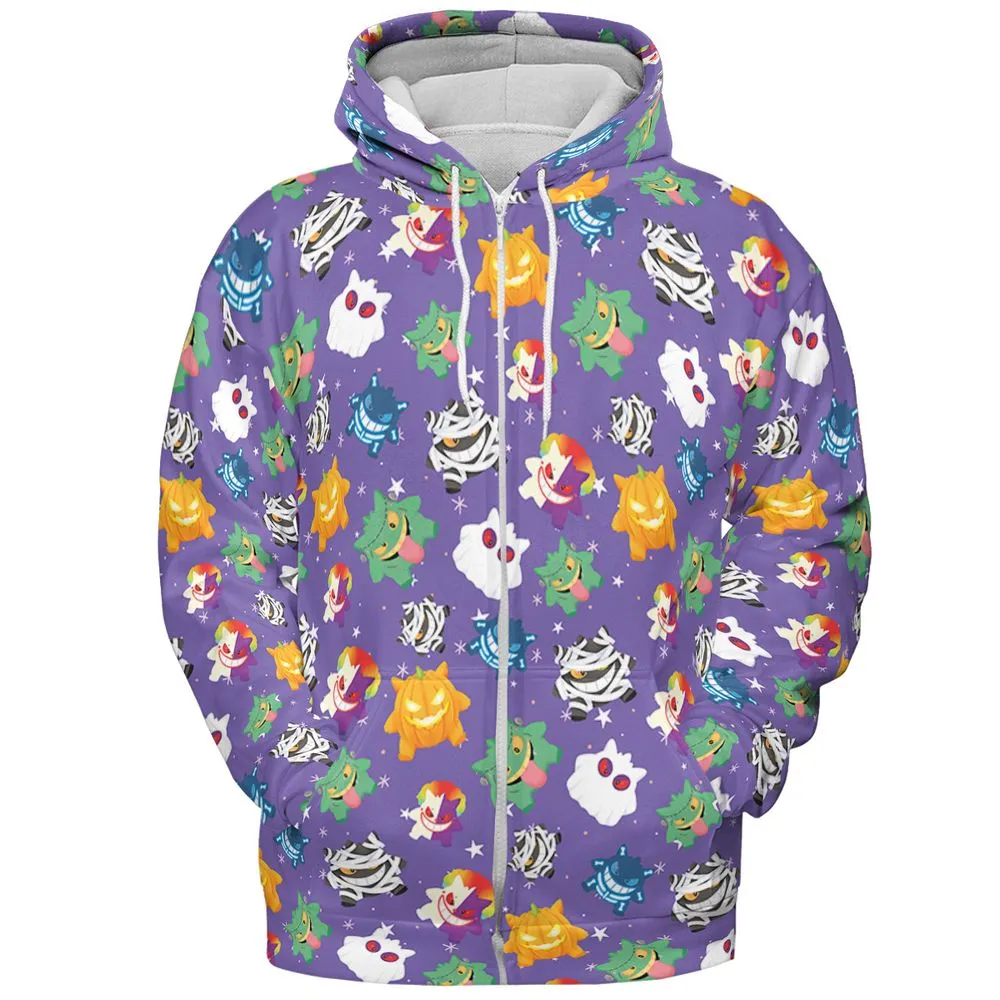 All-over Print Hoodie - FUQUH51L - Zip Hoodie - 3