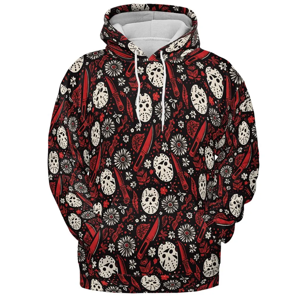 All-over Print Hoodie - LRNBFQPH - Pullover Hoodie - 2