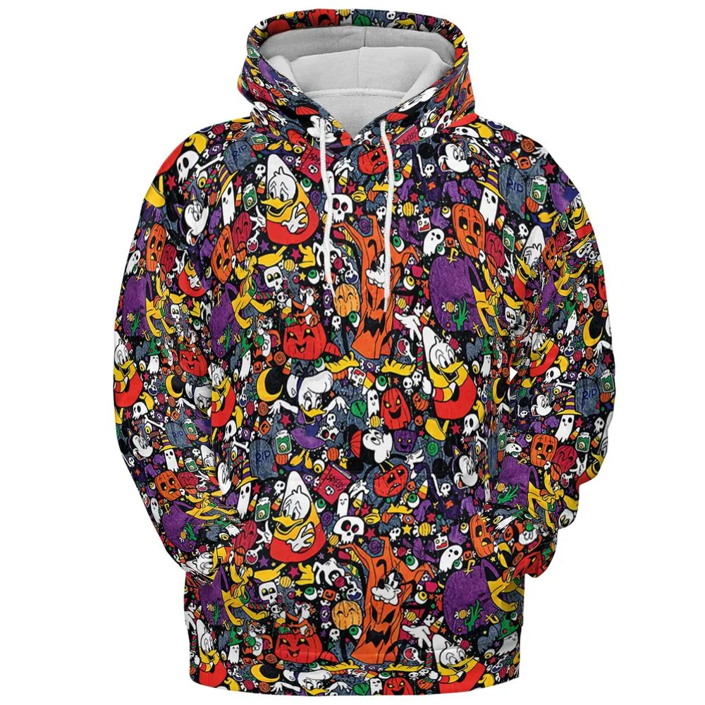 Mouse and Friends Halloween - Pullover Hoodie - 2