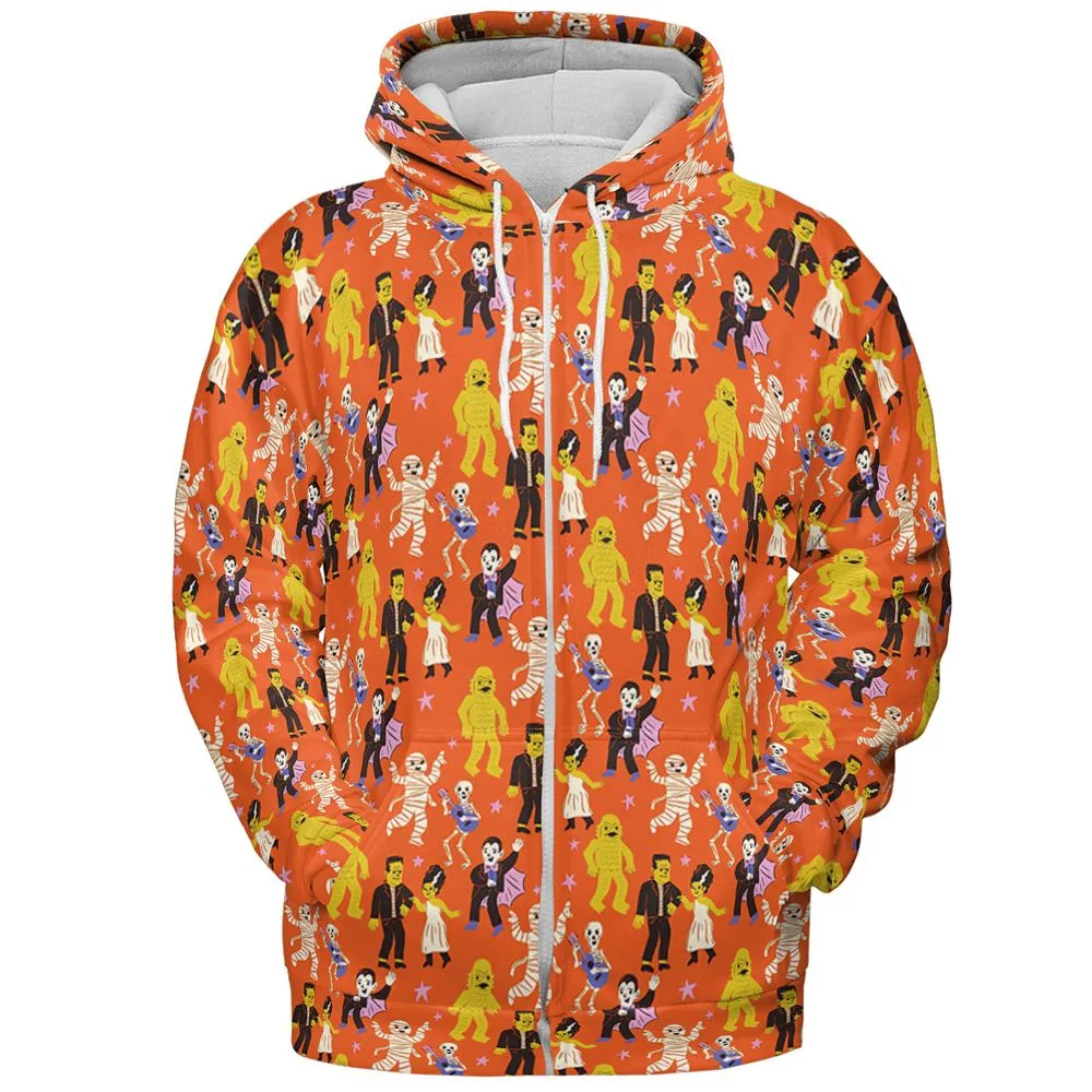 All-over Print Hoodie - WWD8AXM2 - Zip Hoodie - 3