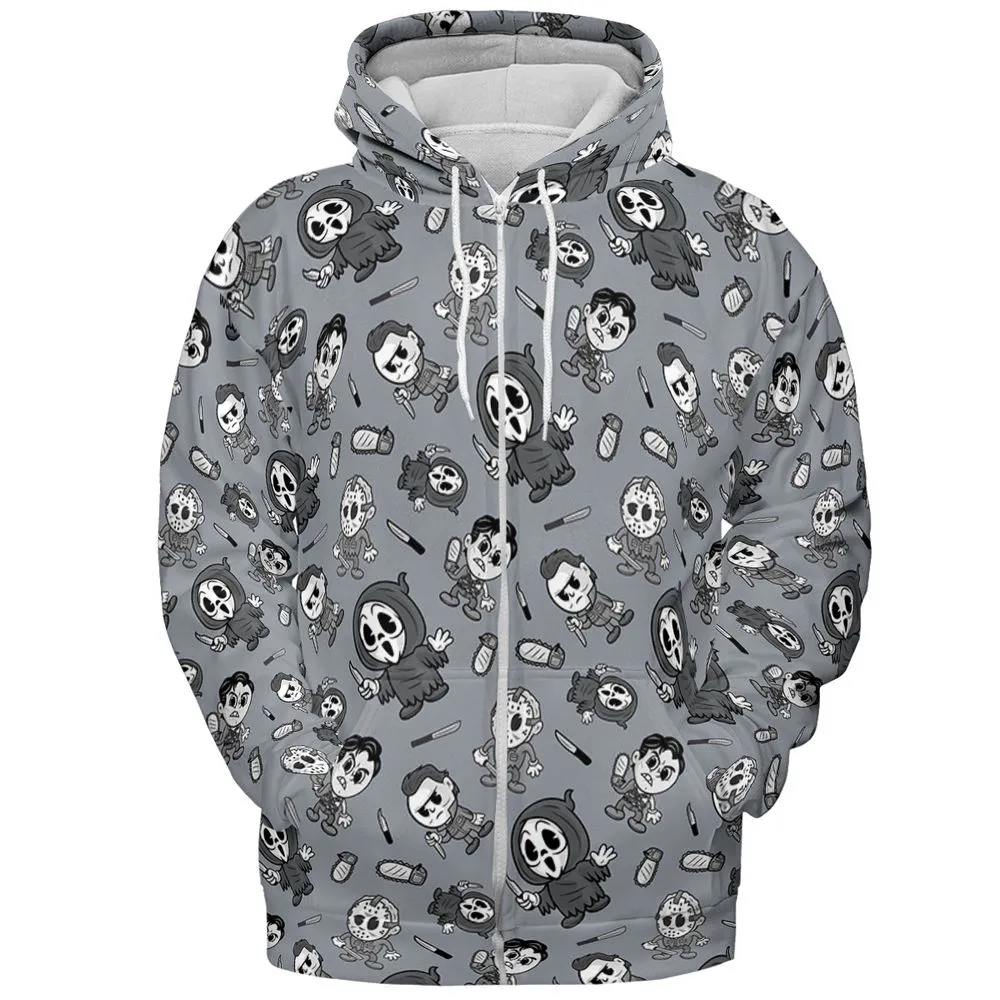 All-over Print Hoodie - 6ZQLPM8V - Zip Hoodie - 3