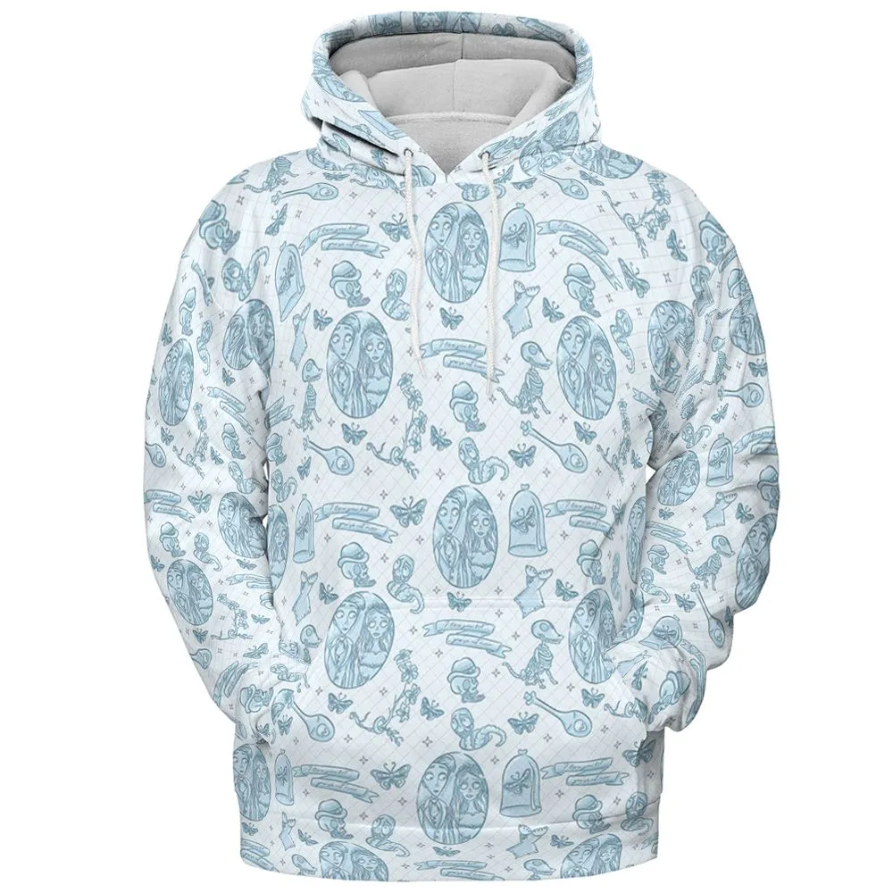 All-over Print Hoodie - HDEWH49D - Pullover Hoodie - 2