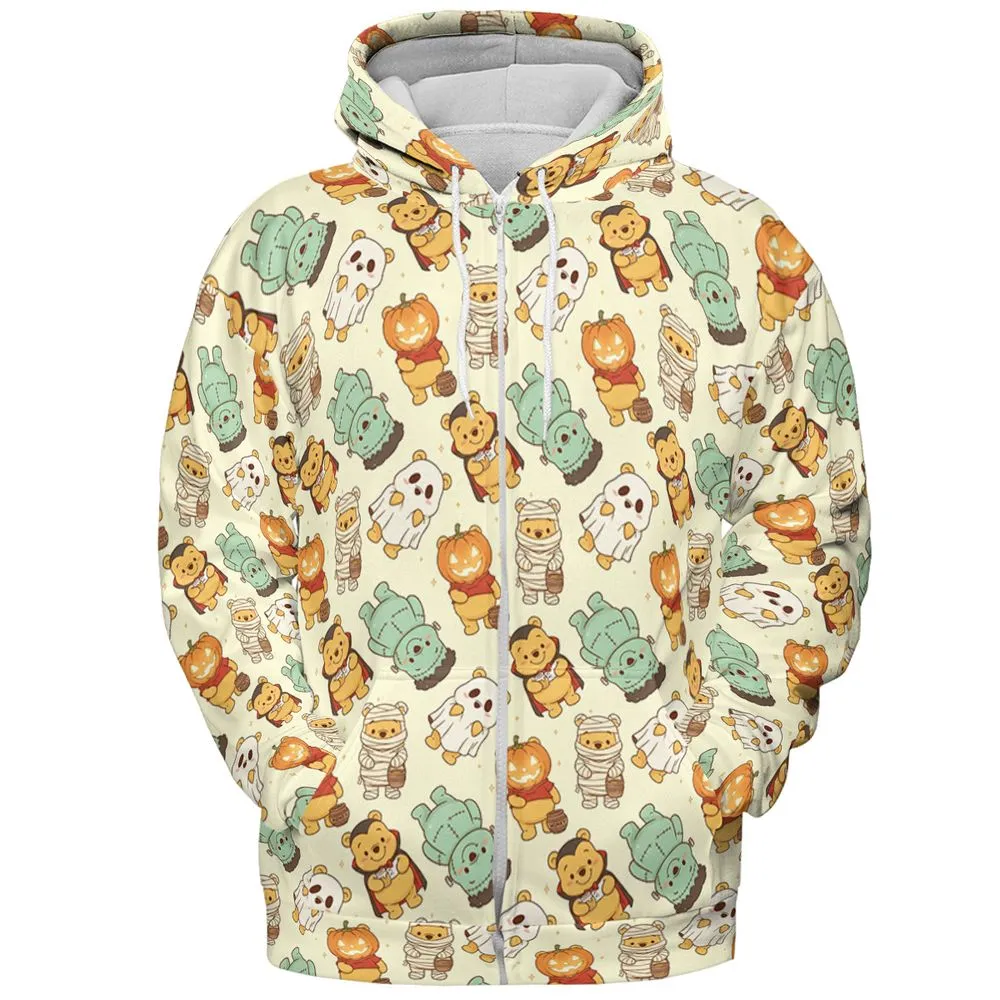 All-over Print Hoodie - DNT6H3GT - Zip Hoodie - 3