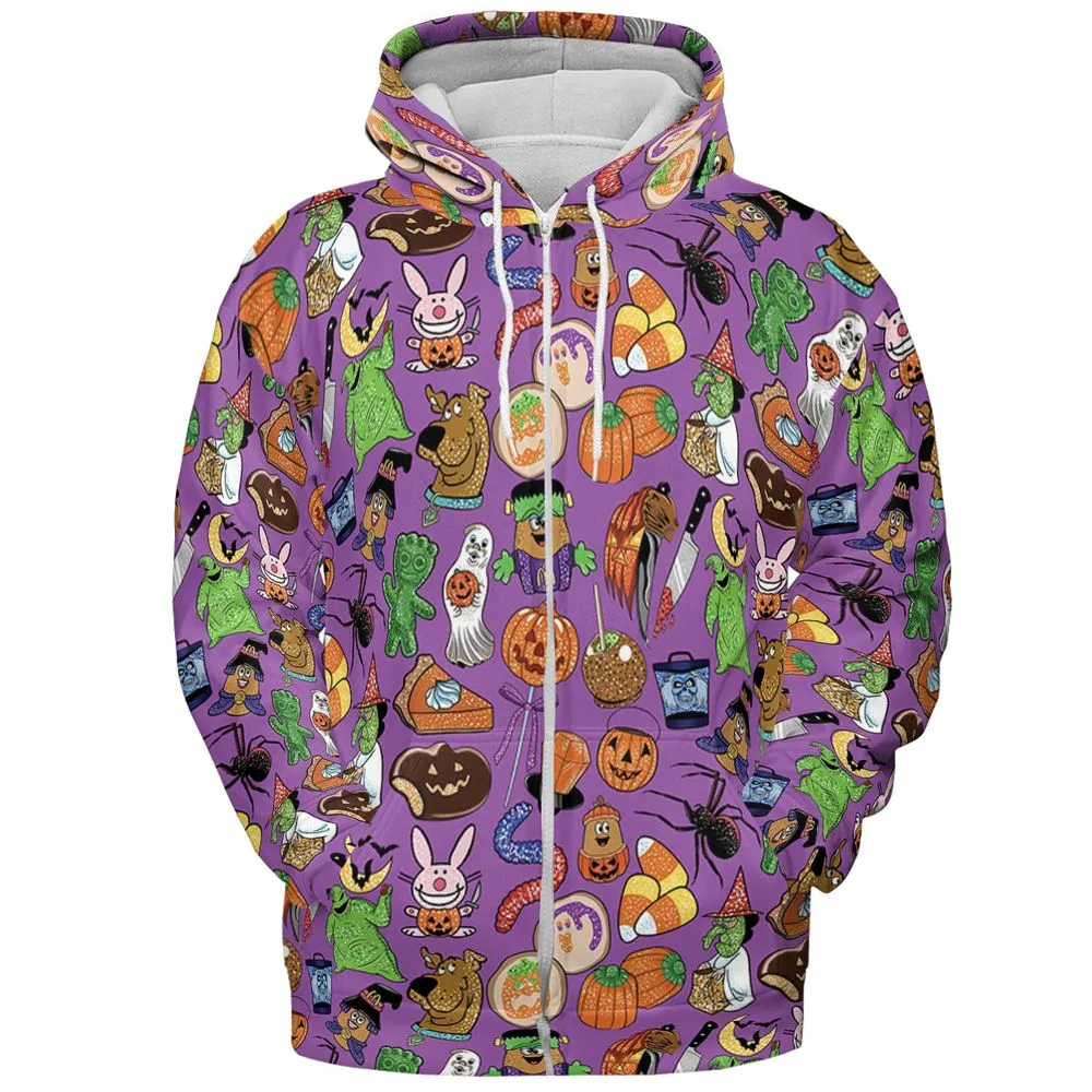 All-over Print Hoodie - JYYUDLCQ - Zip Hoodie - 3