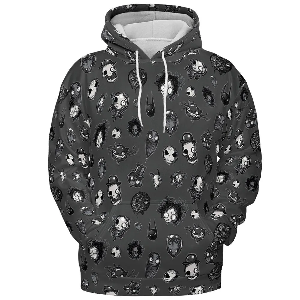 All-over Print Hoodie - HTHNLJUQ - Pullover Hoodie - 2