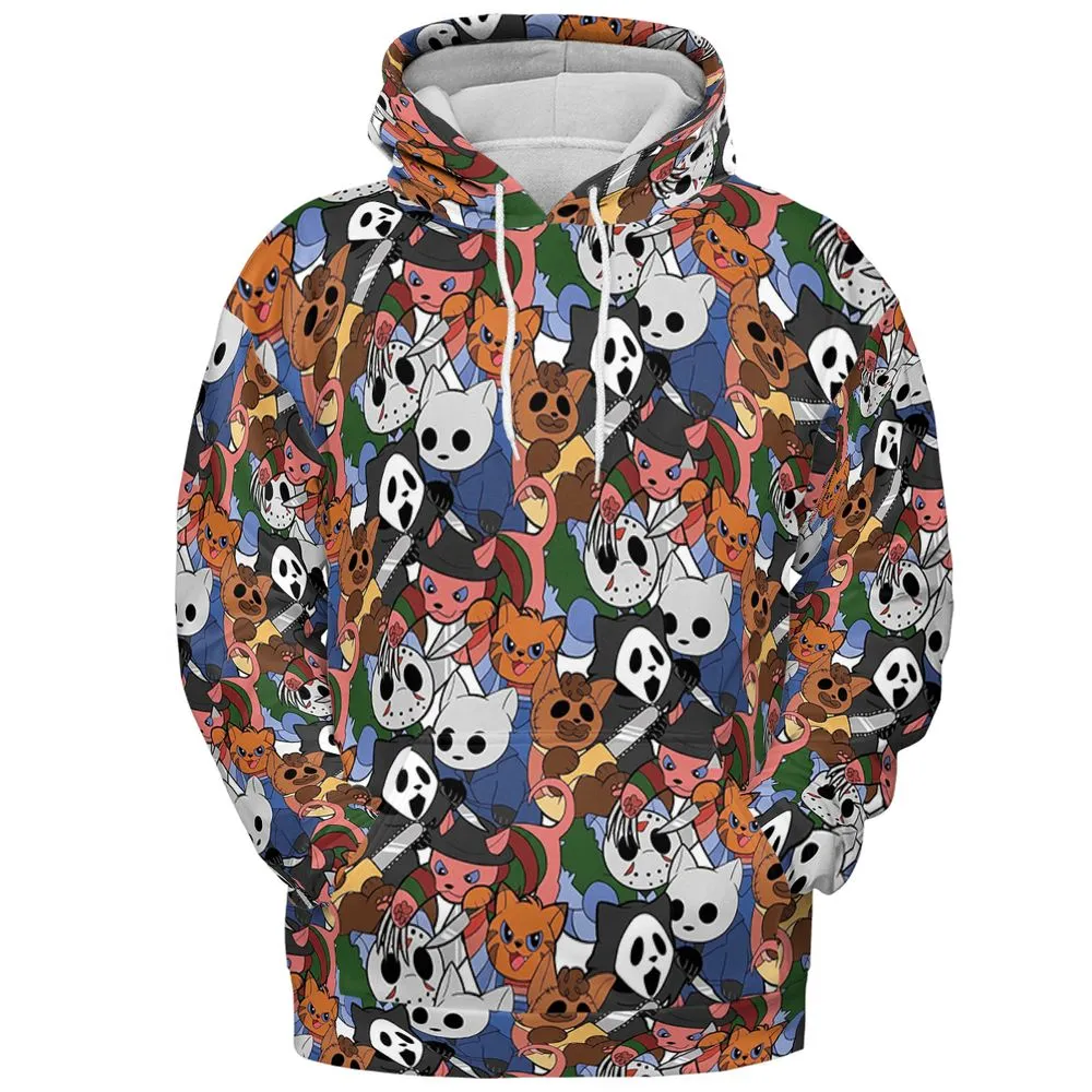 All-over Print Hoodie - 75UBXMMF - Pullover Hoodie - 2