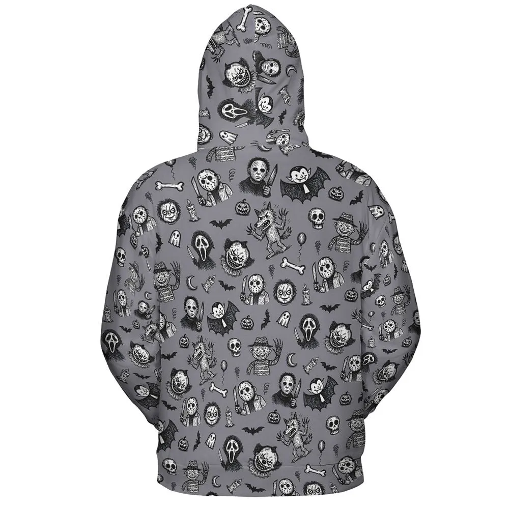 All-over Print Hoodie - NR86YHBM -  - 4