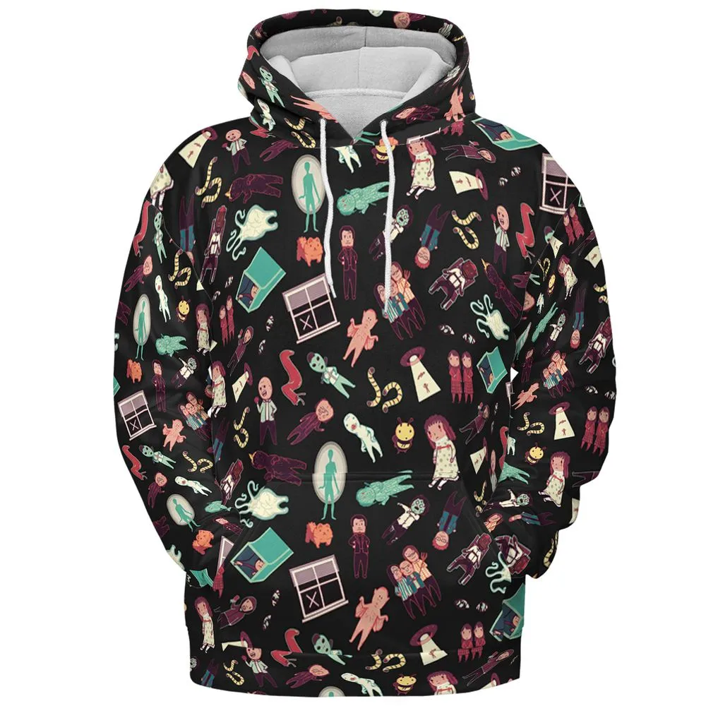 All-over Print Hoodie - DSD1GJHK - Pullover Hoodie - 2
