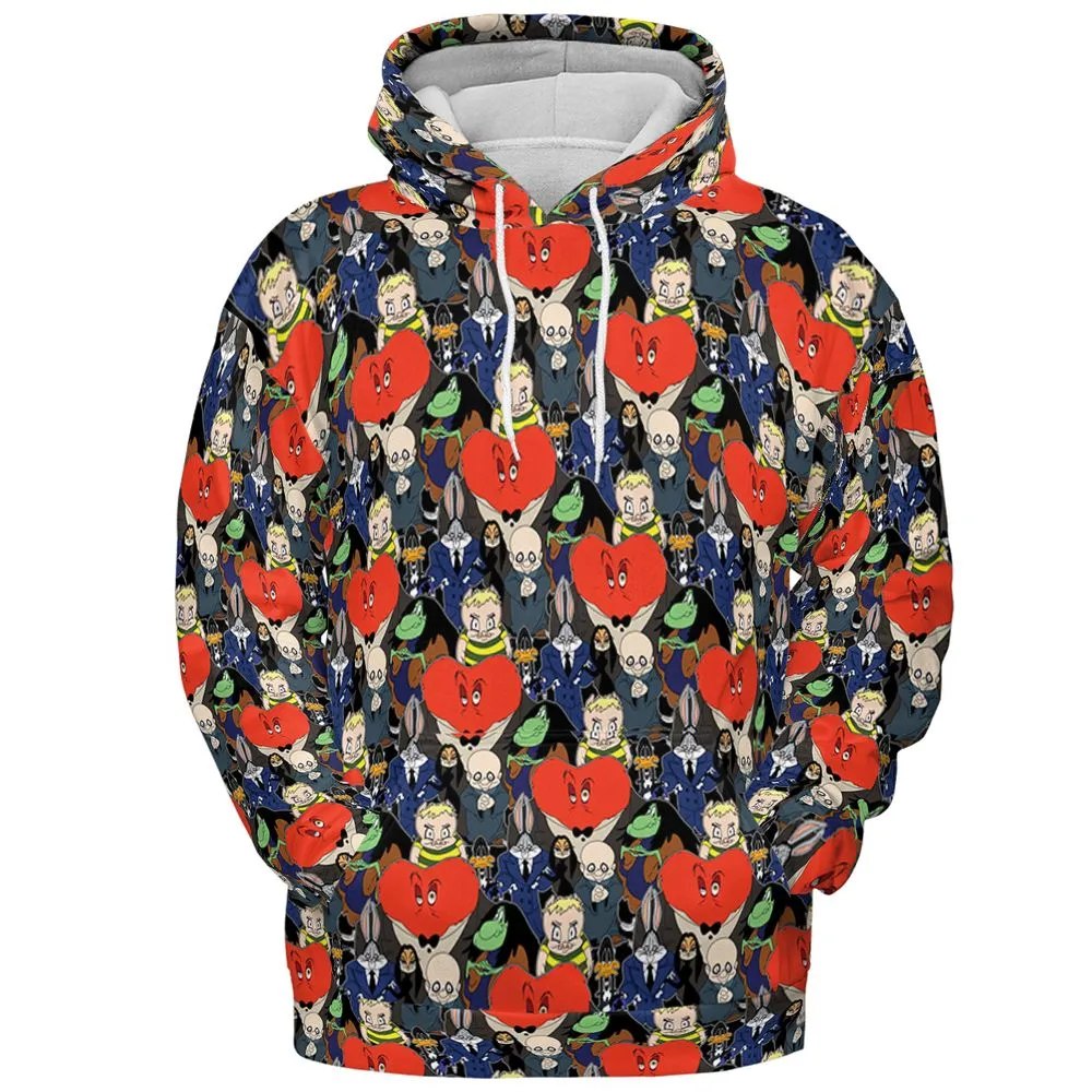 All-over Print Hoodie - 65GZTCHM - Pullover Hoodie - 2