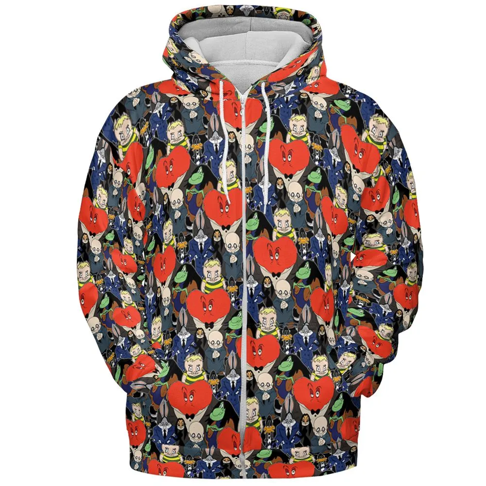 All-over Print Hoodie - 65GZTCHM - Zip Hoodie - 3