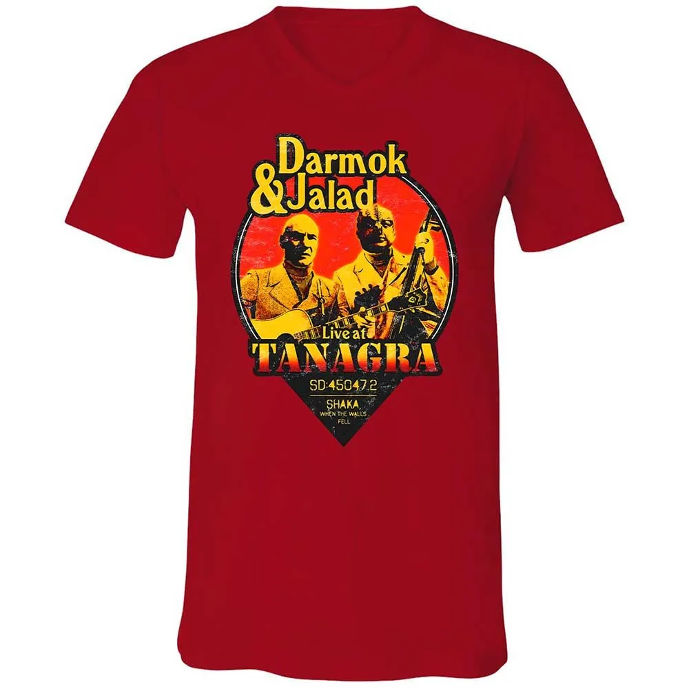 Unisex V-Neck T-Shirt - 3NRGSVWD - Red - 6