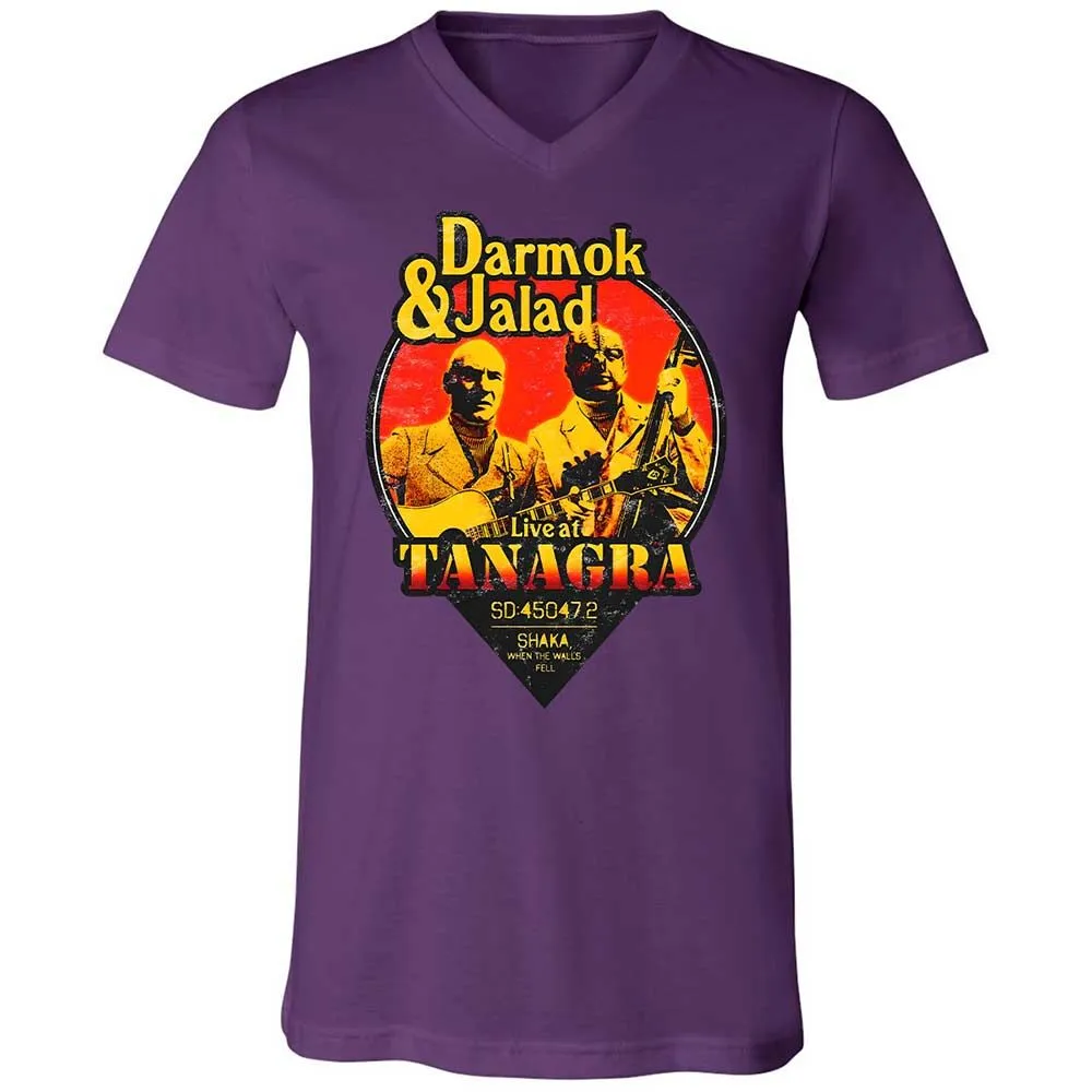 Unisex V-Neck T-Shirt - 3NRGSVWD - Team Purple - 10