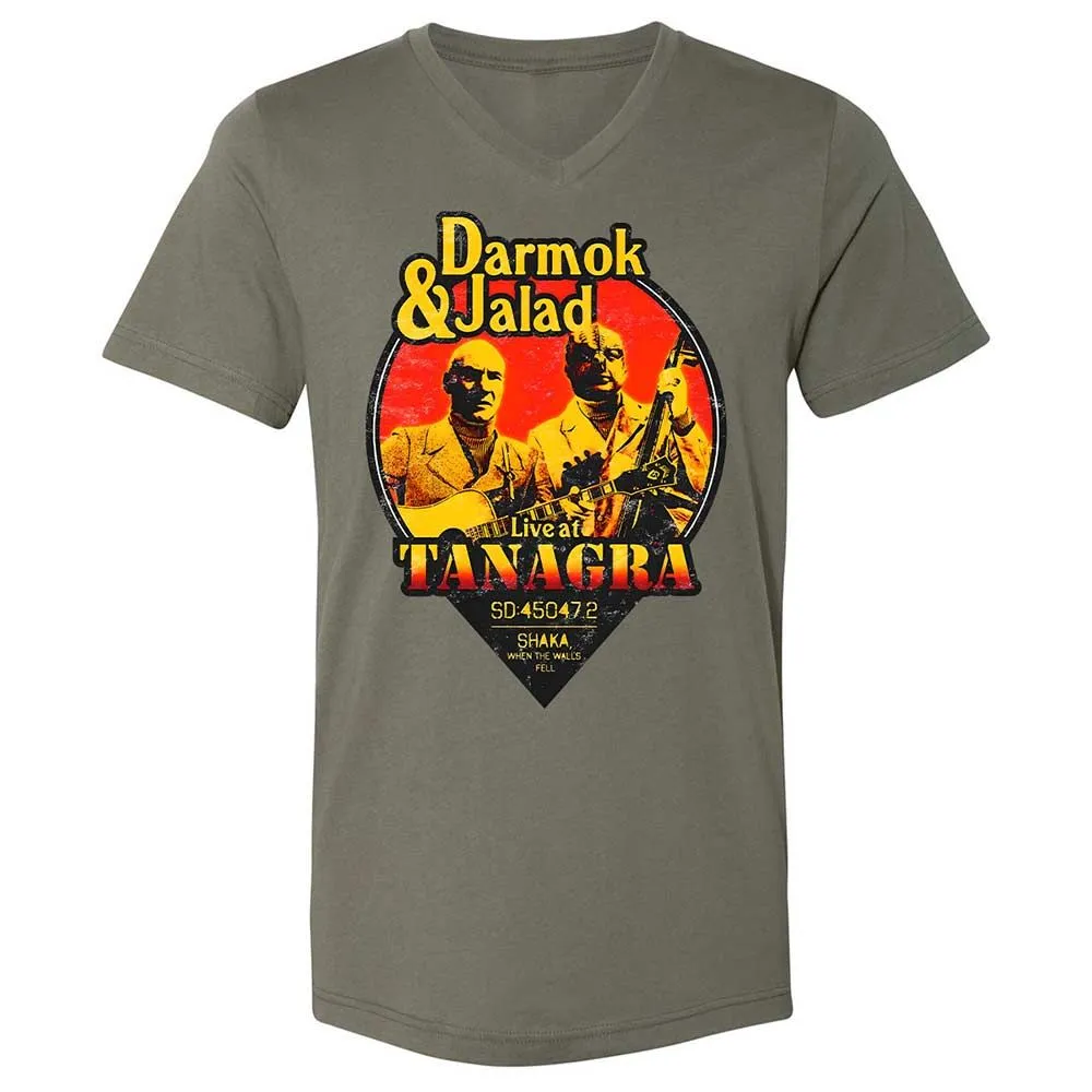 Unisex V-Neck T-Shirt - 3NRGSVWD - Military Green - 11