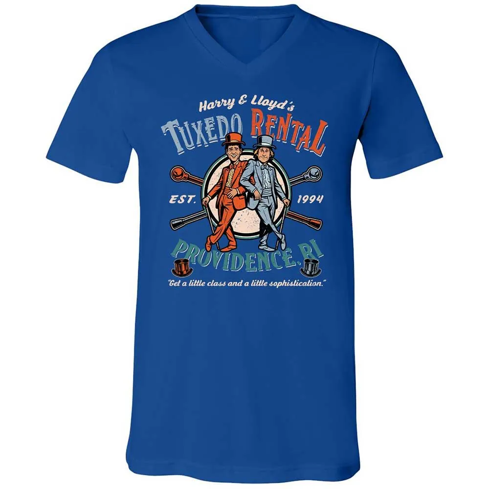 Unisex V-Neck T-Shirt - HCE5DEN9 - True Royal - 4