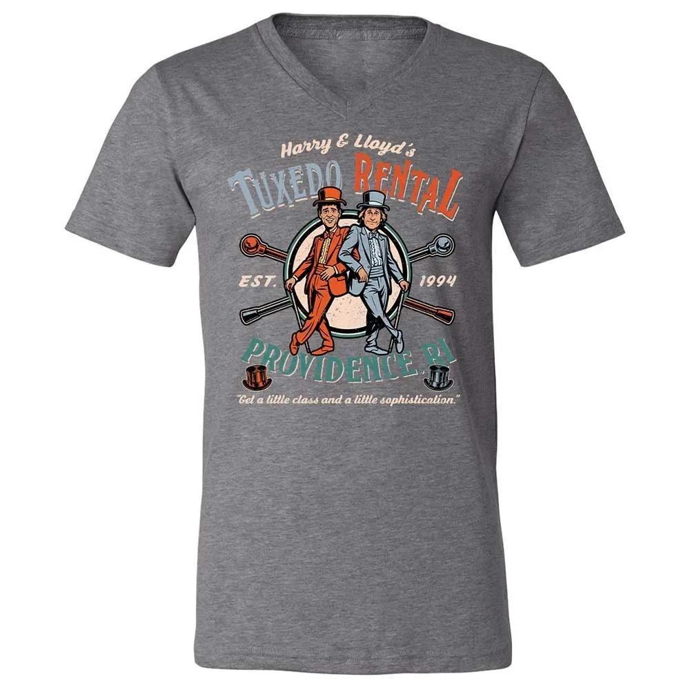 Unisex V-Neck T-Shirt - HCE5DEN9 - Deep Heather - 14