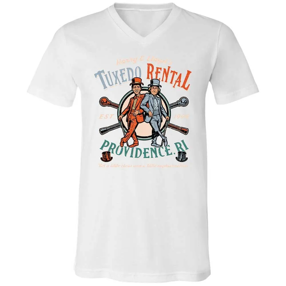 Unisex V-Neck T-Shirt - HCE5DEN9 - White - 16