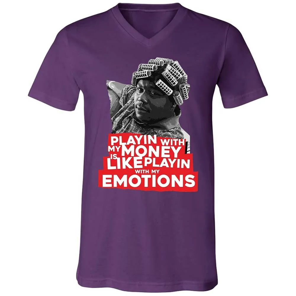 Unisex V-Neck T-Shirt - 9RXRXCWZ - Team Purple - 10