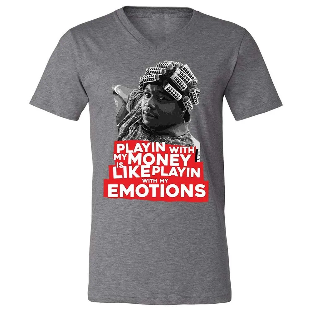 Unisex V-Neck T-Shirt - 9RXRXCWZ - Deep Heather - 14