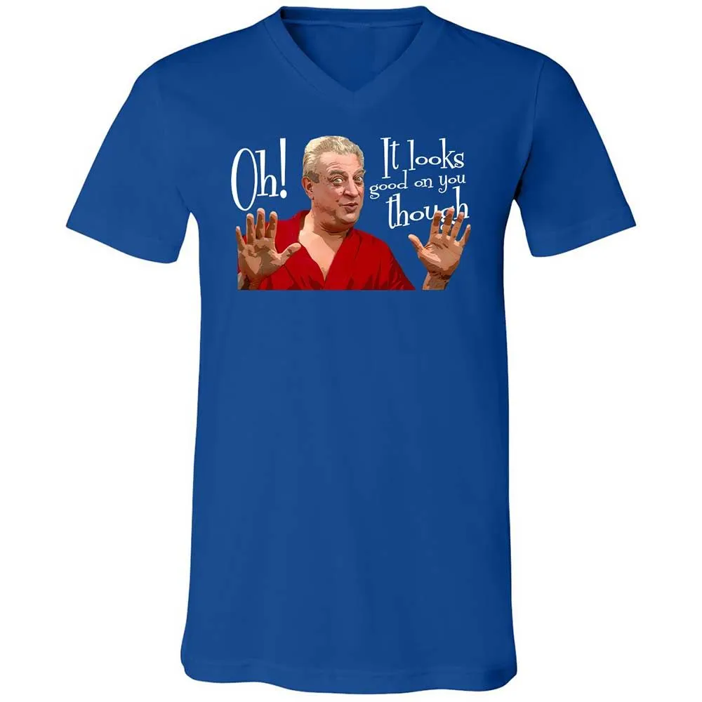 Unisex V-Neck T-Shirt - 7E367MEM - True Royal - 4