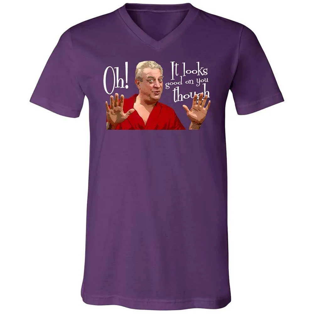 Unisex V-Neck T-Shirt - 7E367MEM - Team Purple - 10
