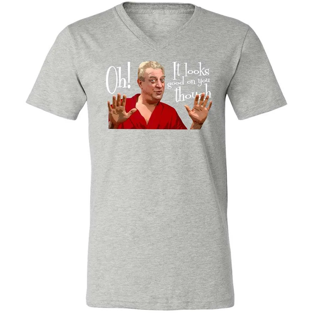 Unisex V-Neck T-Shirt - 7E367MEM - Athletic Heather - 15