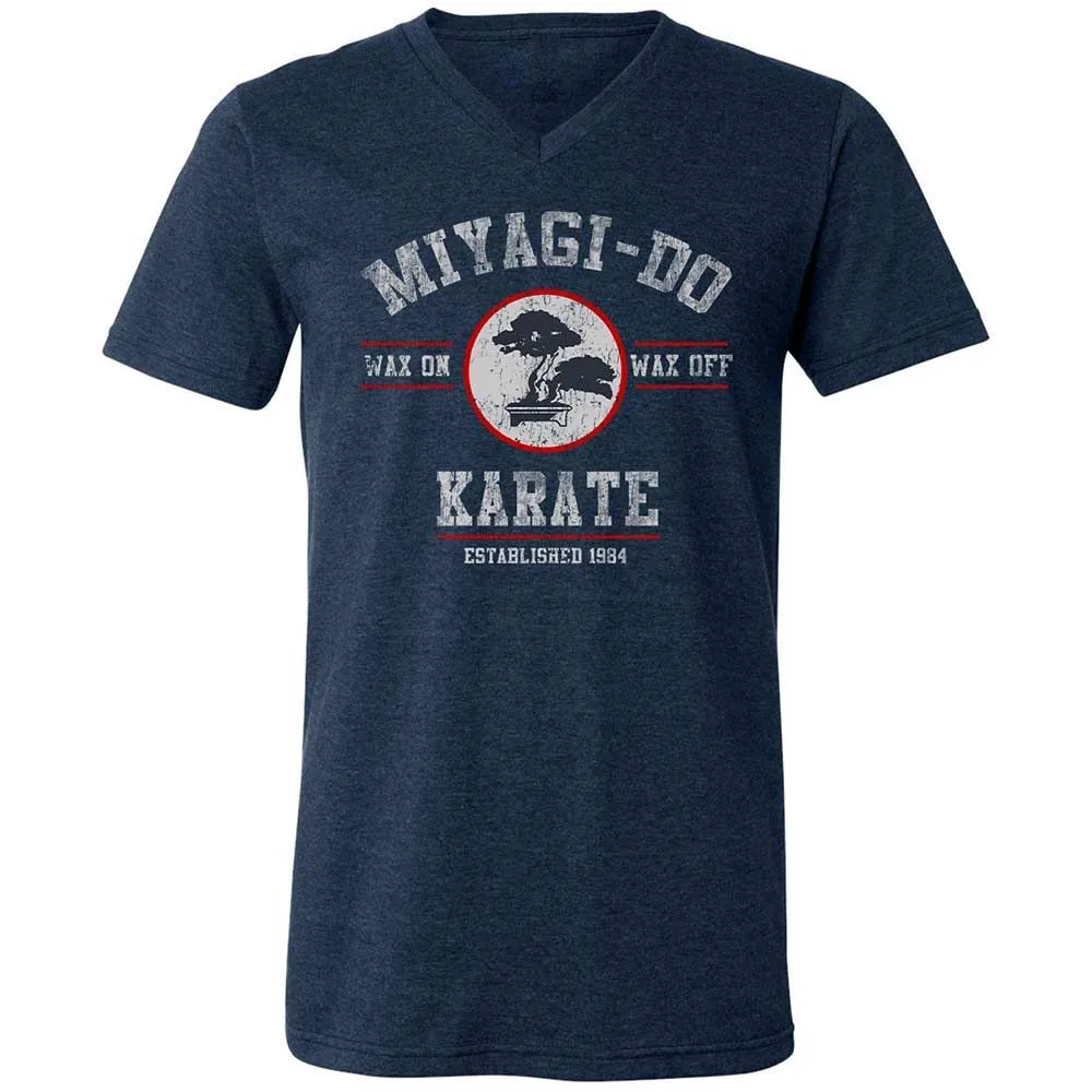Unisex V-Neck T-Shirt - YSD1PHR9 - Heather Navy - 3